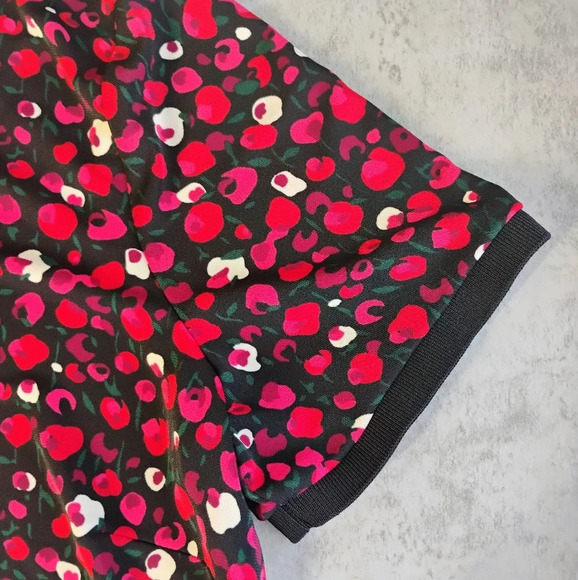 Lauren Ralph Lauren Floral Artsy Stretch Jersey Top Crewneck Plus Size 1X - Picture 6 of 11